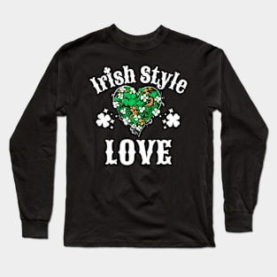 St Patrick's Day Design Ireland Irish Style Love Long Sleeve T-Shirt